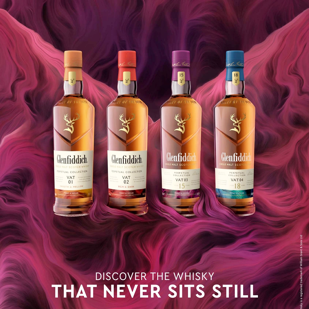 Thương hiệu Single Malt Scotch Whisky bán chạy nhất thế giới: Glenfiddich ra mắt bộ sản phẩm dành riêng cho kênh Duty Free: Glenfiddich Perpetual Collection